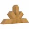 Ekena Millwork Saratoga Rough Sawn Timber Gable Bracket, Western Red Cedar, 48"W x 24"H x 6"D x 6"F, 12/12 Pitch GBW048X24X0606SAR00RWR - alternate 3